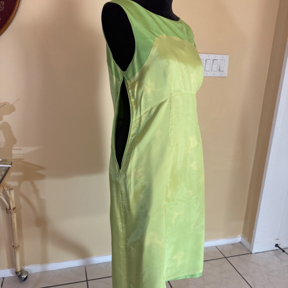 TIBI HYLAND EMBROIDERED SILK SHEATH - Picture 10 of 10